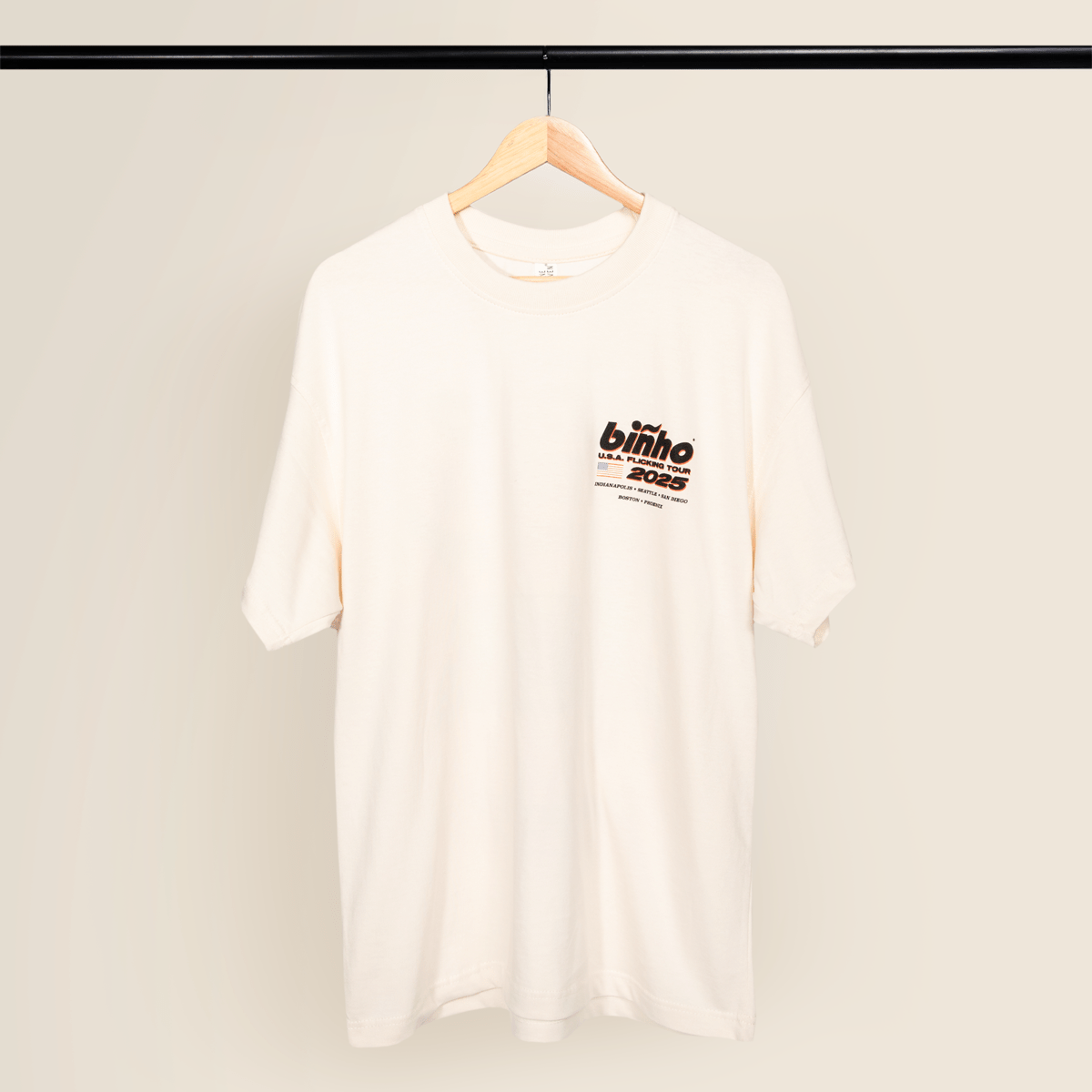 The Endless Flicker Major T-Shirt - Cream - Binho Board