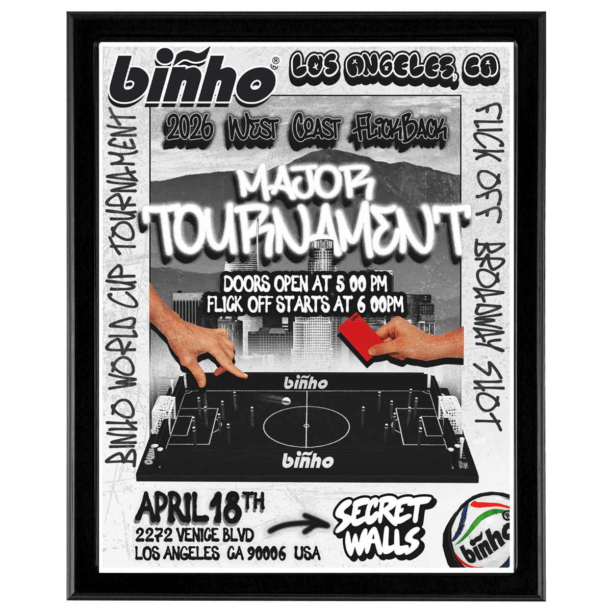 West Coast FlickBack Major Tournament - Binho Board