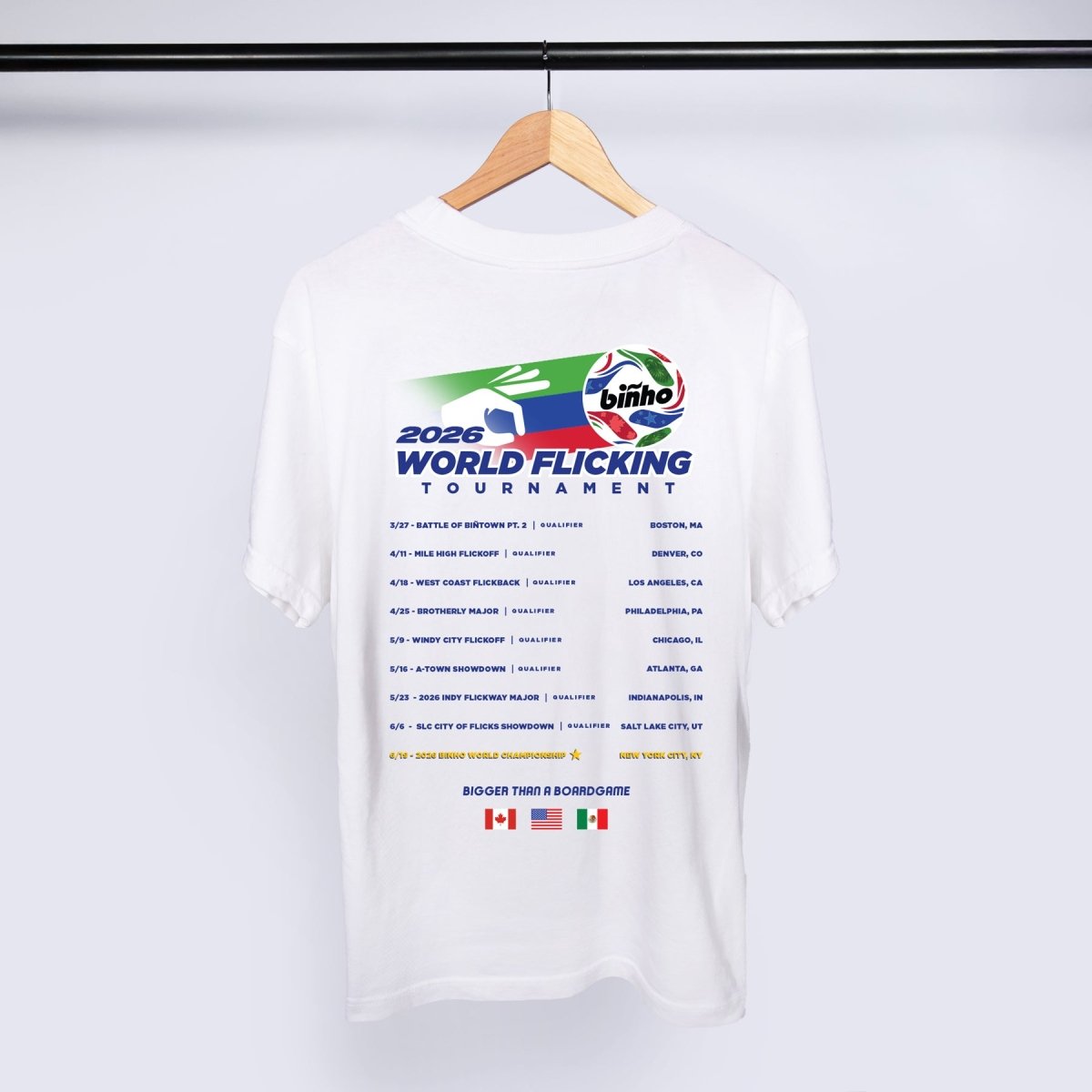 World Flickin Tournament T-Shirt - Binho Board